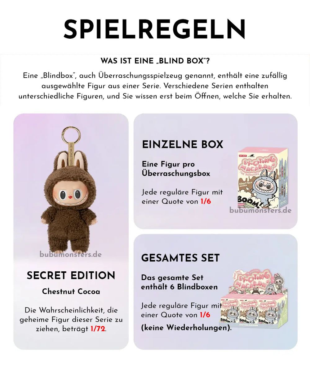 LABUBU The Monsters - Exciting Macaron Spielregeln