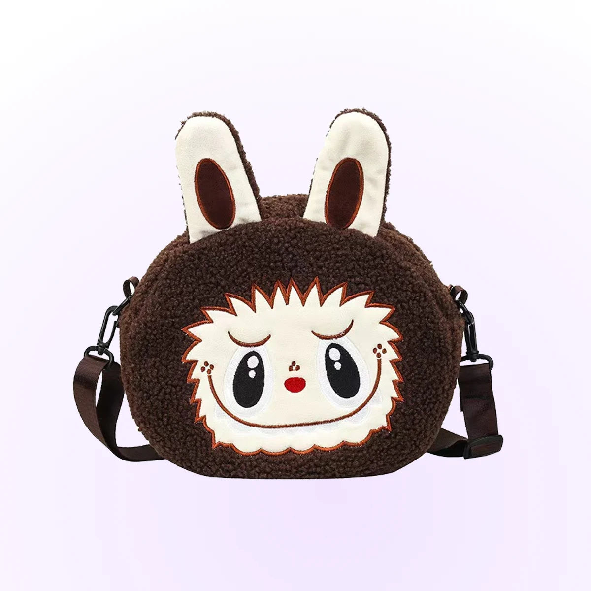 THE MONSTERS - BUBU-Bag Mini - flauschige Umhängetasche - braun