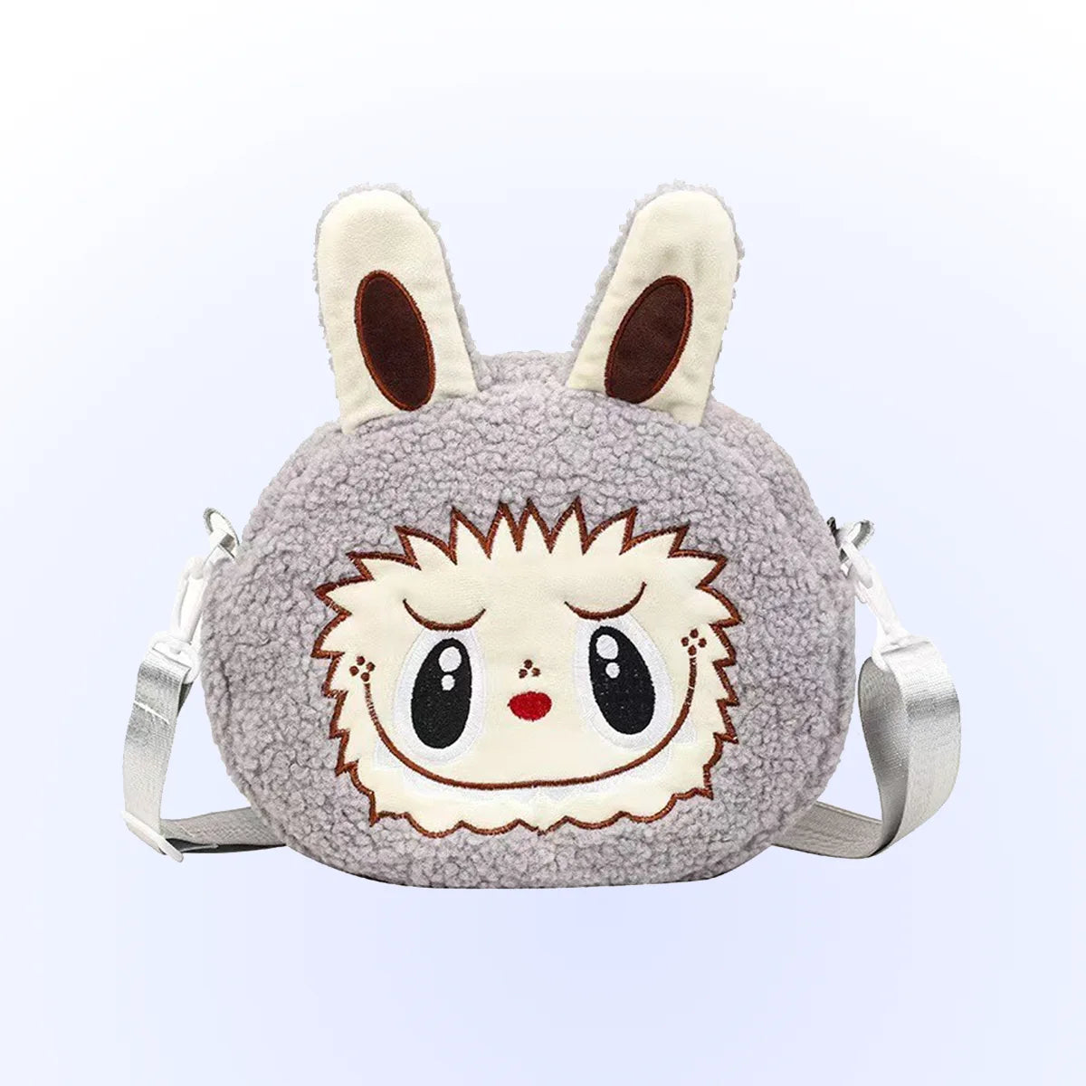 THE MONSTERS - BUBU-Bag Mini - flauschige Umhängetasche - grau