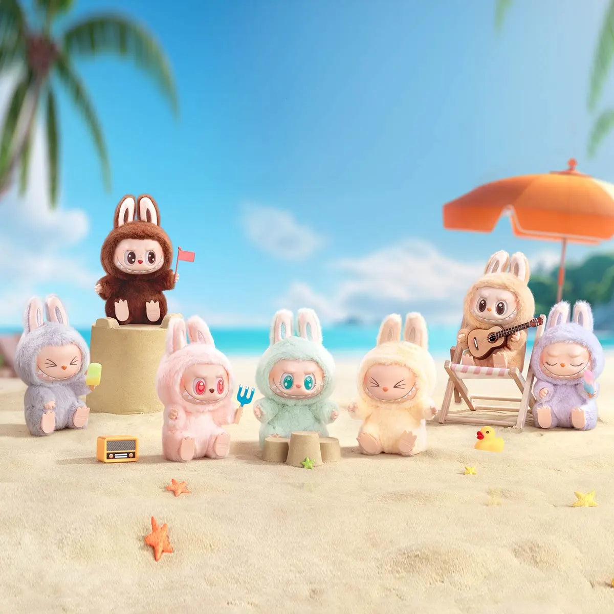 LABUBU The Monsters - Have A Seat on the beach